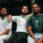 Algeria national team players wearing Adidas kits