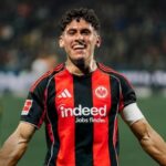 Ayoube Amaimouni-Echghouyab playing for Eintracht Frankfurt