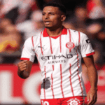 Azzedine Ounahi playing for Girona during a match