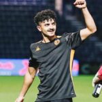 Bachir Belloumi playing for Hull City during a match