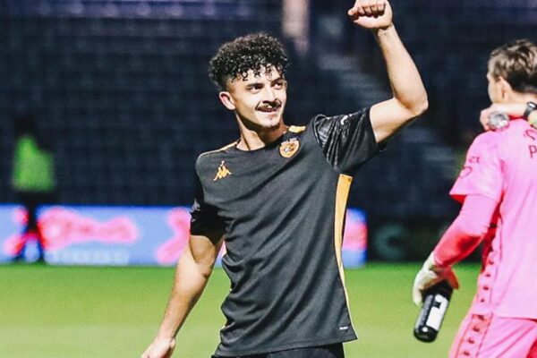 Bachir Belloumi playing for Hull City during a match