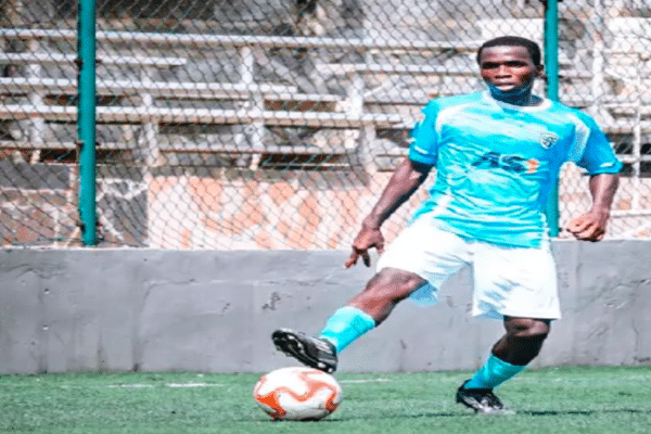 Badian Diarra playing for Young African Promises academy