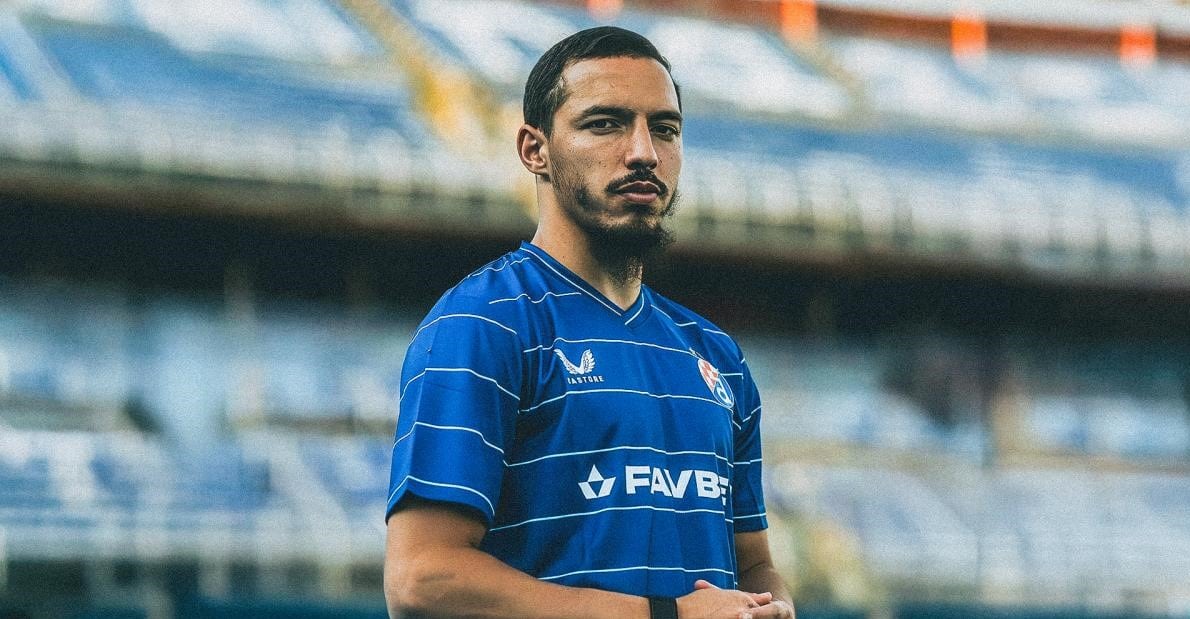 Ismaël Bennacer during his time at Dinamo Zagreb