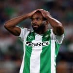 Cédric Bakambu at Real Betis home stadium during a match