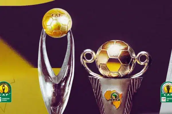 CAF Champions League trophy on display