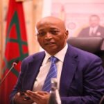 Patrice Motsepe speaking at CAF press conference