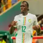Chérif Ndiaye playing for Senegal in an international match