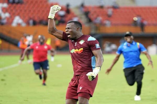 Marcel Dandjinou saving a penalty