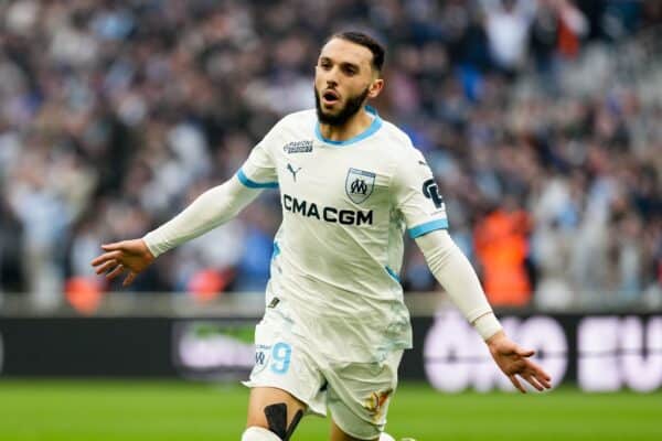 Amine Gouiri celebrating