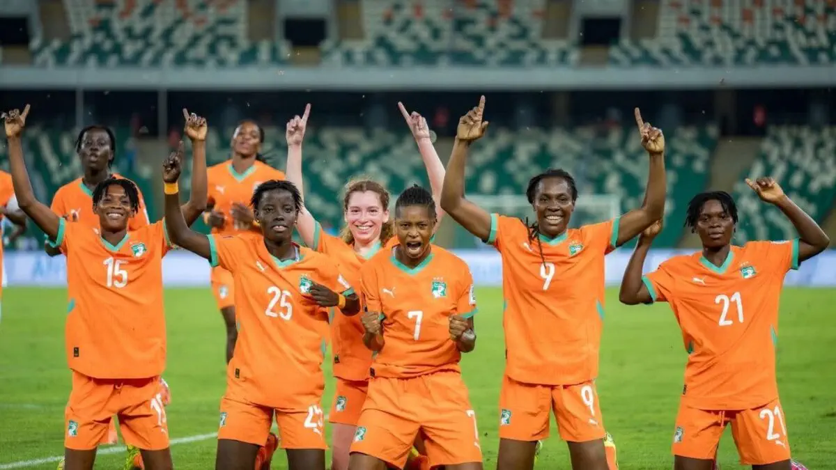 Ivory Coast players celebrate goals in FIFA Series