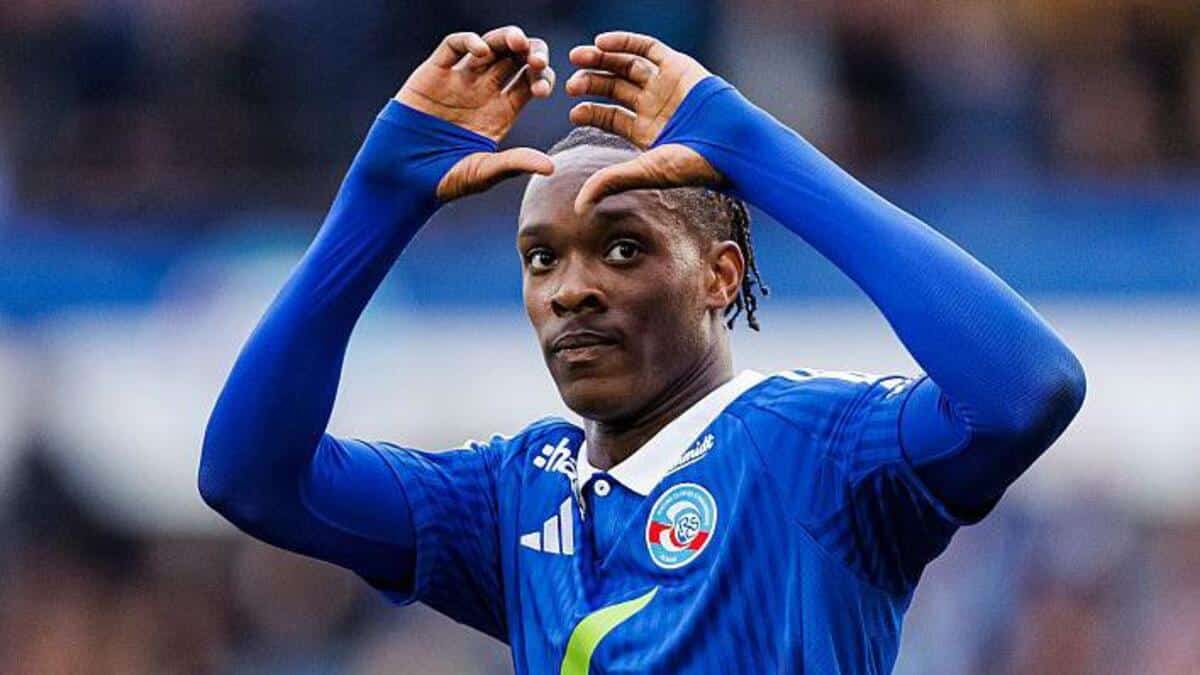 Emanuel Emegha could feature in the next Strasbourg match after resuming training