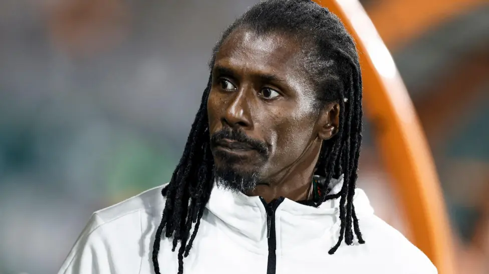 Aliou Cissé during international match