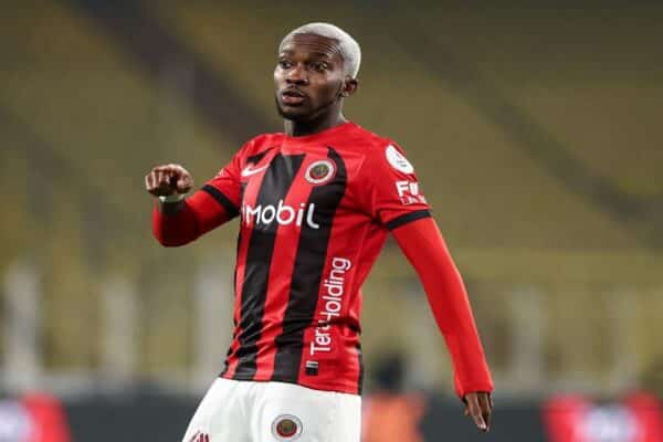 Alt Text: Henry Onyekuru in action during a league match