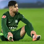 Mohamed Amoura during Wolfsburg defeat