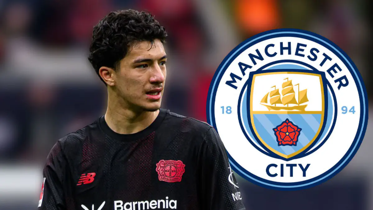 Ibrahim Maza playing for Bayer Leverkusen in Bundesliga match