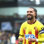 Imrân Louza playing for Watford during a competitive match