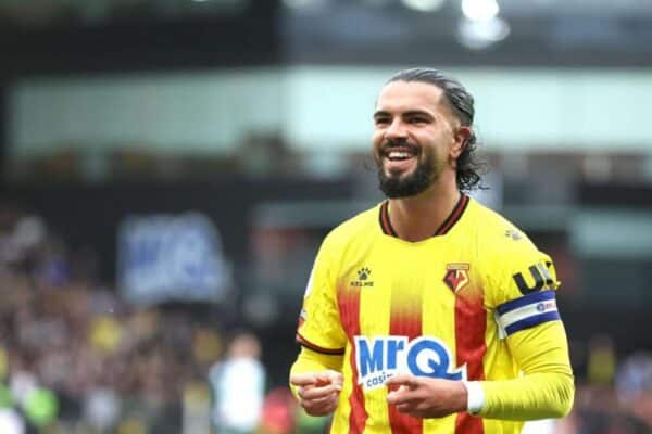Imrân Louza playing for Watford during a competitive match