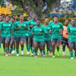 Ivory Coast women’s national team players training ahead of matches