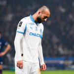 Algerian midfielder Himad Abdelli during a Marseille match