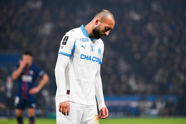 Algerian midfielder Himad Abdelli during a Marseille match