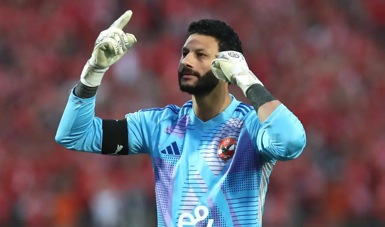 Al Ahly goalkeeper Mohamed El Shenawy during Egyptian Premier League match