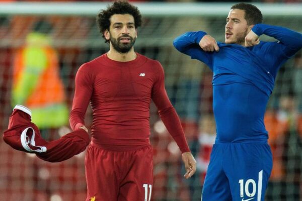 Mohamed Salah playing for Liverpool during Premier League match