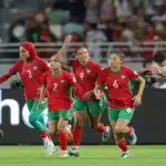 Morocco women’s national team training ahead of a friendly match in Rabat