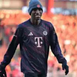 Nicolas Jackson playing for Bayern Munich in a match