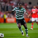 Ousmane Diomandé playing for Sporting CP in a league match
