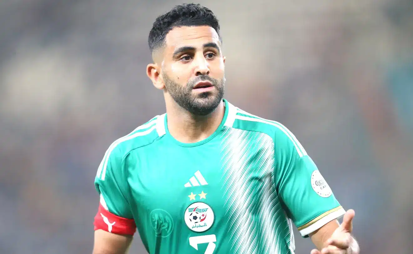 Riyad Mahrez in Algeria national team kit with captaincy debate ahead of World Cup