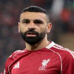 Mohamed Salah playing for Liverpool in a league match