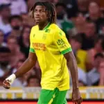Tylel Tati playing for Nantes in a competitive match