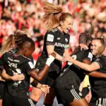 Action from Union Berlin vs Bayern Munich women match