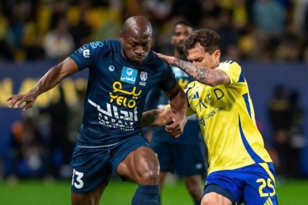 Bassogog and Neyou in action for Al Okhdood