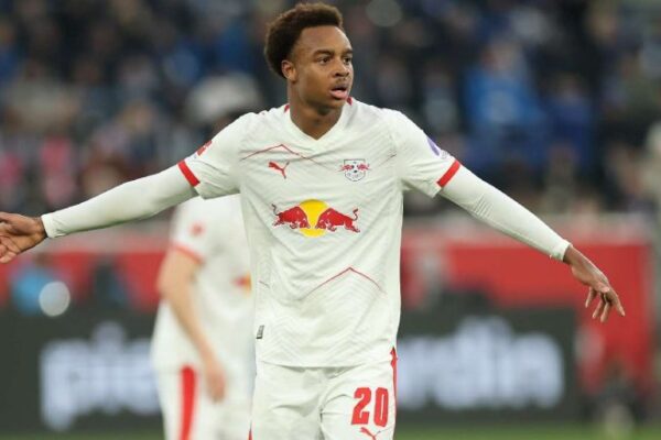 Assan Ouédraogo playing for RB Leipzig