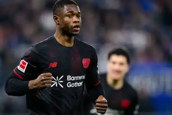 Christian Kofane records first goal contribution for Leverkusen in two months
