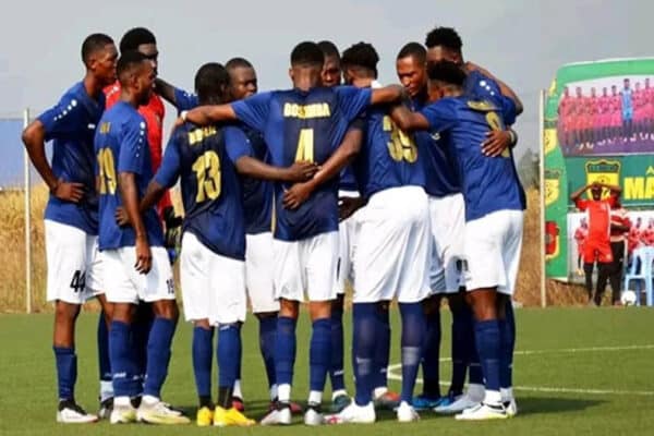 FC Les Aigles du Congo players celebrating victory in Illicocash Ligue 1