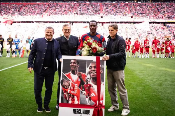 Bayern Munich honour Nicolas Jackson after final home match