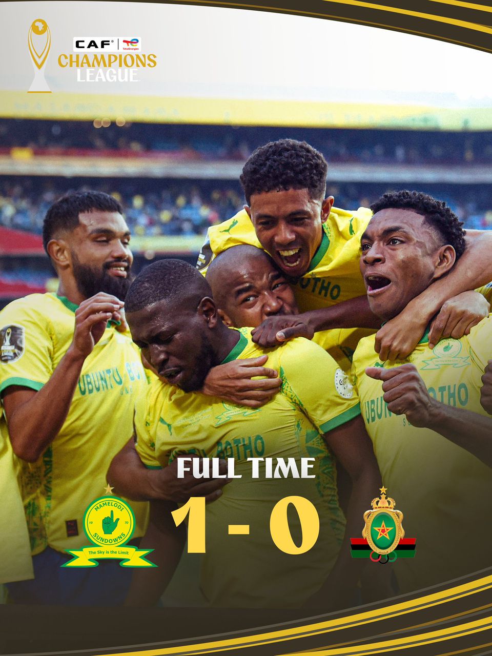 Sundowns edge FAR Rabat in Champions final first leg