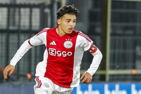 : Ajax midfielder in action during competitive match