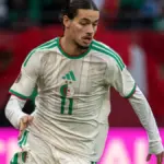 Anis Hadj Moussa with the Algeria national team