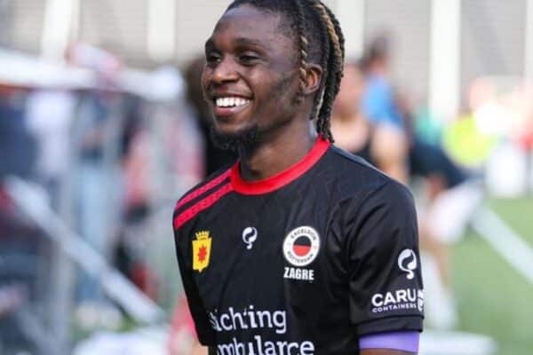Arthur Zagré playing for Excelsior Rotterdam during the Dutch season