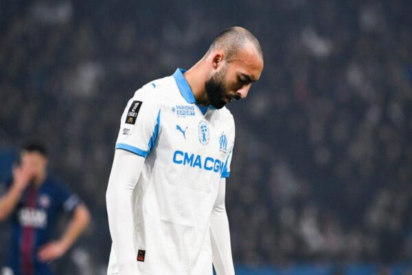 Himad Abdelli during a Marseille training session
