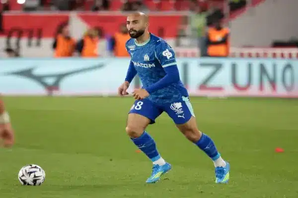 Himad Abdelli during a Marseille match amid criticism