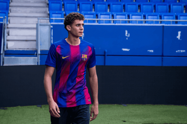 Hamza Abdel Karim celebrates hat-trick for Barcelona youth team