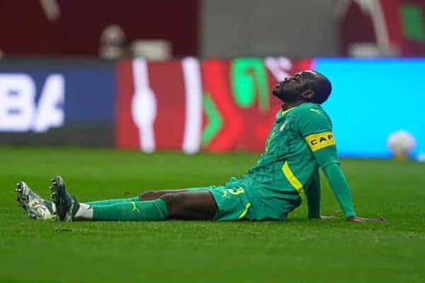 Kalidou Koulibaly during Senegal international match before injury setback