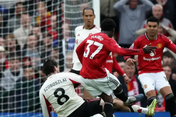In-form Kobbie Mainoo scores for Manchester United against Liverpool