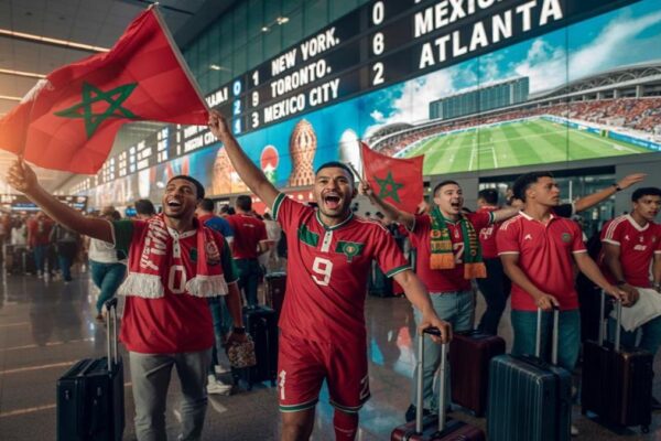Moroccan football supporters preparing for the 2026 World Cup