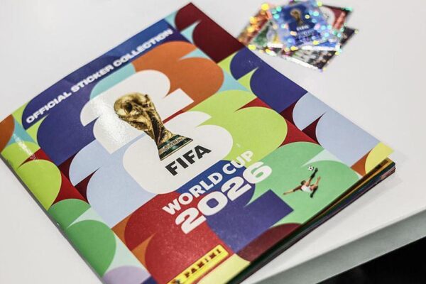 Football fans collecting and exchanging Panini World Cup stickers