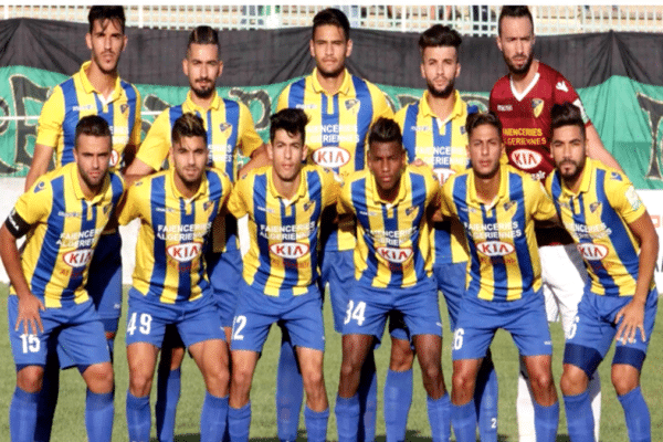 Paradou AC players reacting after relegation from Algerian Ligue 1